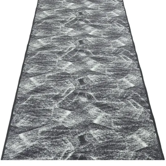 Chodnik antypoślizgowy Brush 29 ciemny szary pod wymiar na korytarz