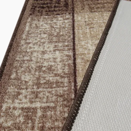 Chodnik antypoślizgowy Essenza 17 brązowy na wymiar