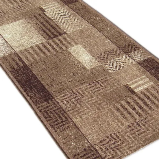 Chodnik antypoślizgowy na wymiar Essenza 17 brązowy