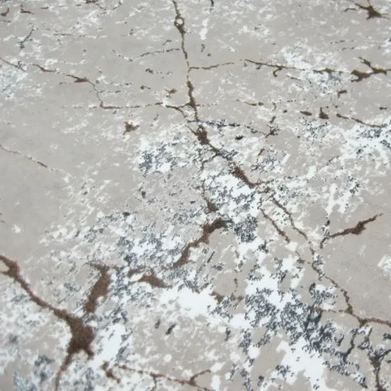 Chodnik dywanowy na metry Luna 4695B light beige/vizon beżowy błyszczący