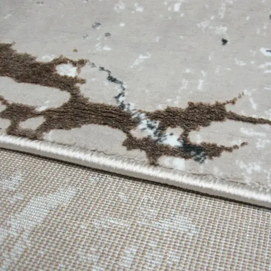 Chodnik dywanowy na metry Luna 4695B light beige/vizon beżowy z połyskiem