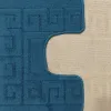 Dywaniki łazienkowe antypoślizgowe 2 częściowe do wc Ethnic ink blue