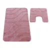 Dywaniki łazienkowe antypoślizgowe komplet Montana Symphony różowe