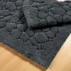 Dywaniki łazienkowe bawełniane 2 sztuki Boston 10 grafitowe