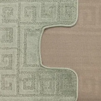 Dywaniki łazienkowe antypoślizgowe 2 częściowe do wc Ethnic almond