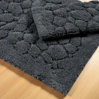 Dywaniki łazienkowe bawełniane 2 sztuki Boston 10 grafitowe