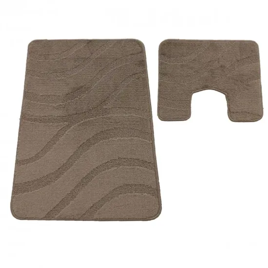Dywaniki łazienkowe antypoślizgowe komplet Montana Symphony cappuccino
