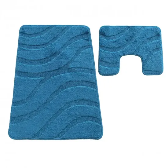 Dywaniki łazienkowe antypoślizgowe komplet Montana Symphony morski