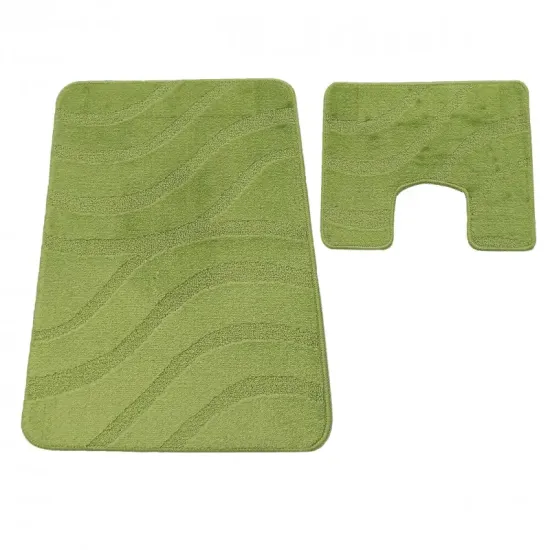 Dywaniki łazienkowe antypoślizgowe komplet Montana Symphony seledynowe