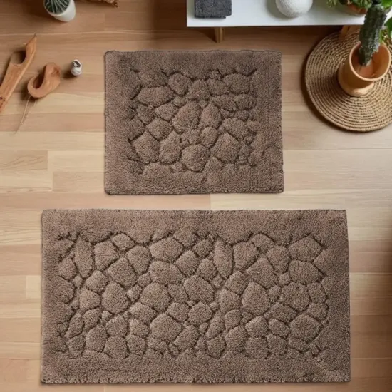 Dywaniki łazienkowe zestaw do wc Boston 10 brown brązowe