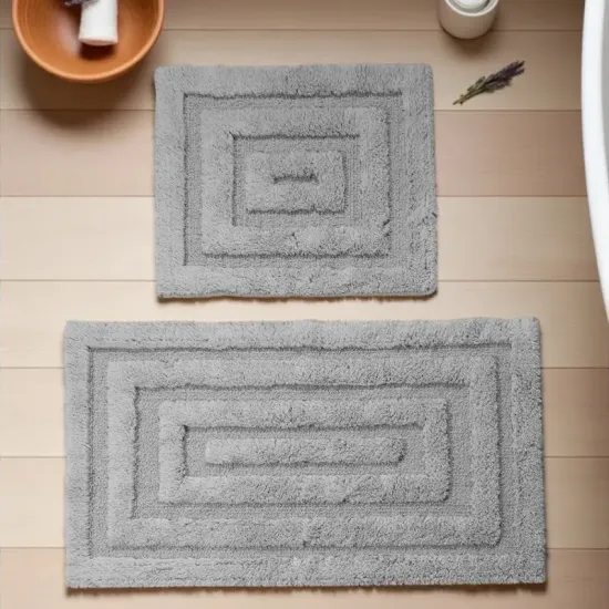 Dywaniki łazienkowe zestaw do wc Boston 13 grey szare