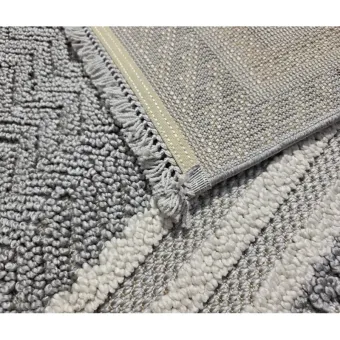 Dywan nowoczesny Milano 090 gray cream szaro-kremowy strukturalny