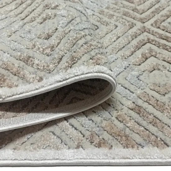 Dywan Milano P287A sp.cream/sp.antra beżowy geometryczny