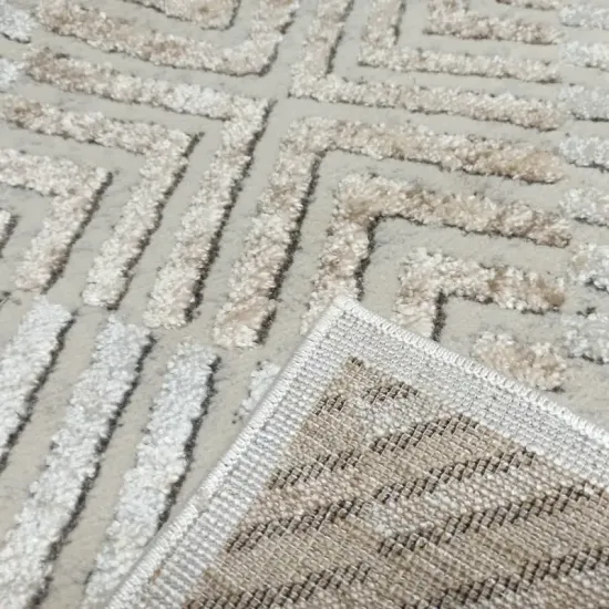 Dywan Milano P287A sp.cream/sp.antra beżowy trójwymiarowy 3d