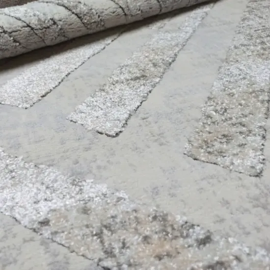 Dywan Milano P295A sp.cream/l.grey szary strukturalny