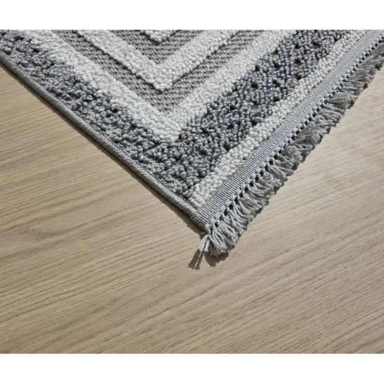 Dywan nowoczesny Milano 090 gray cream szaro-kremowy boho