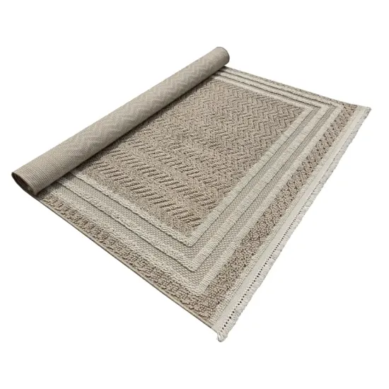 Dywan nowoczesny Milano 090 vizon beige beżowy dwupoziomowy