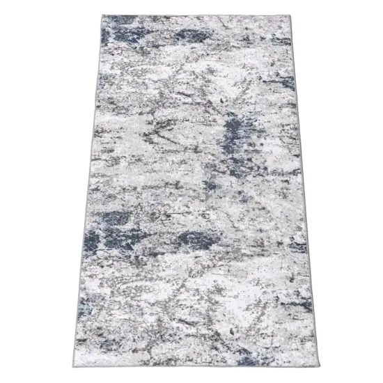 Chodnik dywanowy Vision przecierka szaro granatowy do kuchni