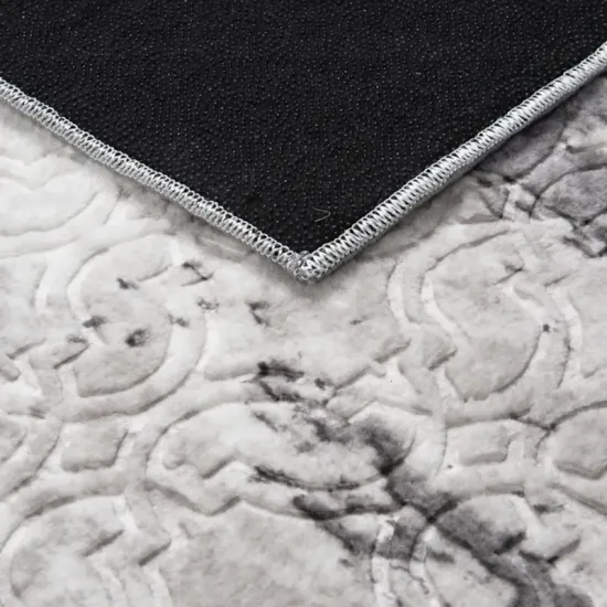 Dywan Vision przecierka szaro antracytowy nowoczesny 3d tłoczony