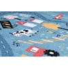 Dywan dziecięcy Stella ulice niebieski