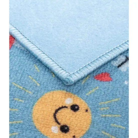 Dywan dziecięcy Stella ulice niebieski