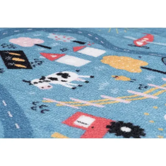 Dywan dziecięcy Stella ulice niebieski