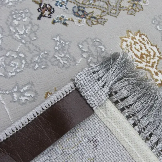 Dywan ekskluzywny Milan A084A l.gri szary klasyczny z rozetą