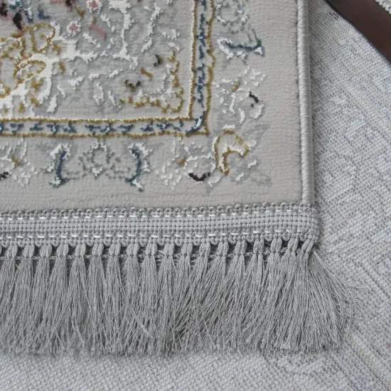 Dywan ekskluzywny Milan A084A l.gri szary z frędzlami