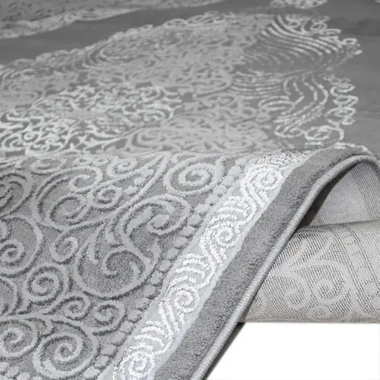 Dywan klasyczny Elite 3935 grey szary rozeta