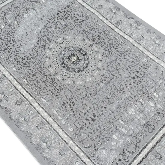 Dywan klasyczny Beyond A049A grey szary z ramką