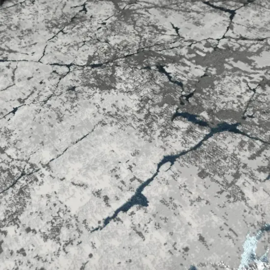 Dywan Luna 4695B 21 cream/blue szaro niebieski trójwymiarowy