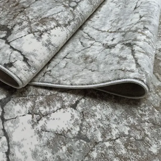 Dywan Luna 4695B cream/dark grey szary z połyskiem