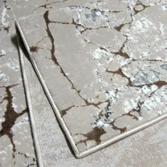 Dywan Luna 4695B light beige/vizon beżowy glamour