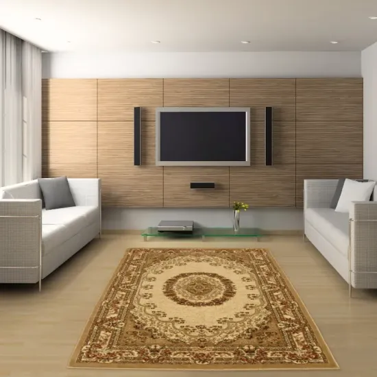 Dywan klasyczny Berfin Adora 5547 kremowy turecki do salonu