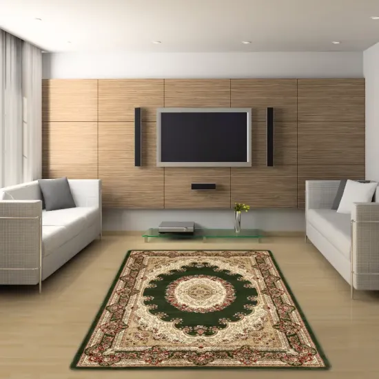 Dywan klasyczny Berfin Adora 5547 zielony turecki do salonu