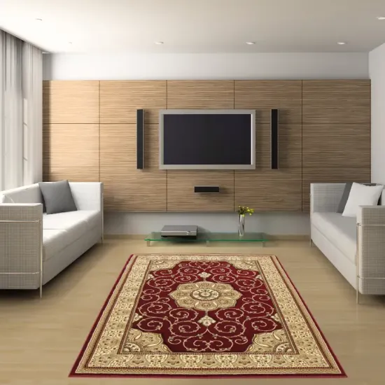 Dywan klasyczny Berfin Adora 5792 bordowy do salonu