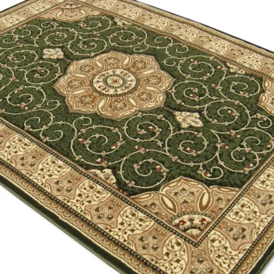 Dywan klasyczny Berfin Adora 5792 zielony turecki do salonu