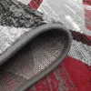 Dywan BCF Venezia 704386 51915 grey red szaro-czerwony do pokoju