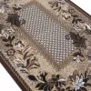 Dywan nowoczesny kratka kwiaty brązowy Venezia 714773 50911 brown