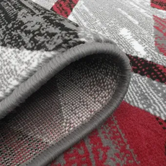 Dywan BCF Venezia 704386 51915 grey red szaro-czerwony do pokoju