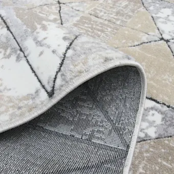 Dywan nowoczesny Rio A467A beige szaro-beżowy w romby