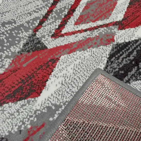 Dywan BCF Venezia 704386 51915 grey red szaro-czerwony pokojowy