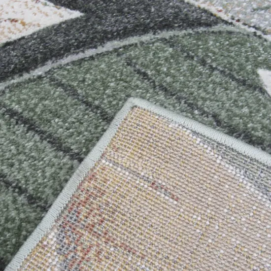 Dywan Berfin Smart Home 2550 green zielony liście miękki włos