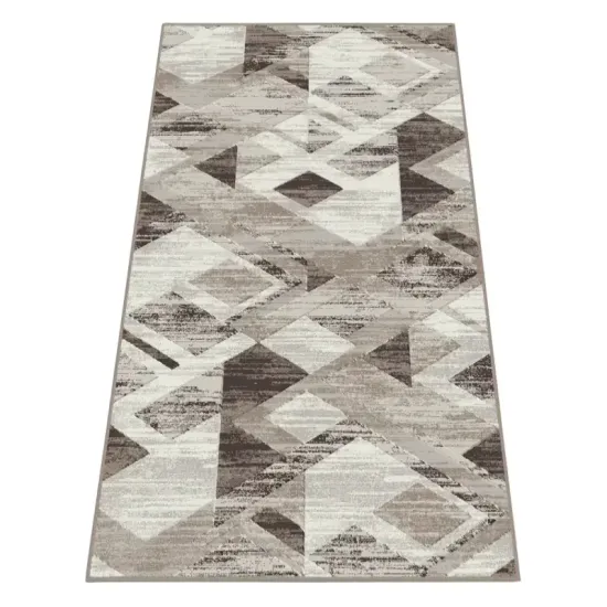 Chodnik dywanowy BCF Venezia 704386 97911 taupe beżowy do przedpokoju