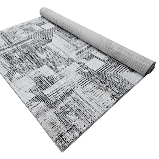 Dywan nowoczesny Oman 632 gray antrasit szary antracytowy