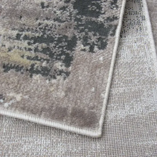 Dywan nowoczesny Laila 2498A d.beige coken/d.beige beżowy przecierany