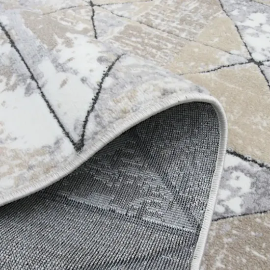 Dywan nowoczesny Rio A467A beige szaro-beżowy w romby