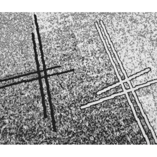 Dywan nowoczesny PP 011 grey szary kreski melanż