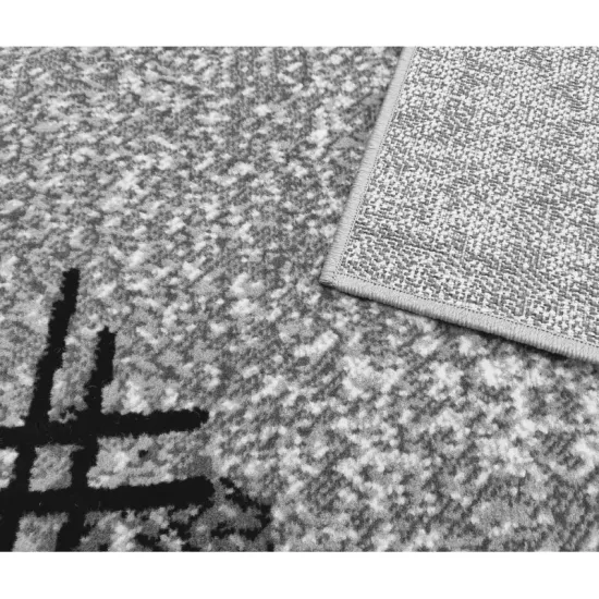 Dywan nowoczesny PP 011 grey szary kreski melanż tani