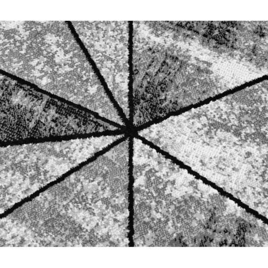 Dywan nowoczesny PP 011 gray szary trójkąty geometryczny